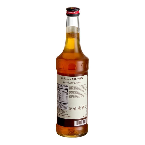 Monin Zero Calorie Natural Caramel Flavoring Syrup 750 mL