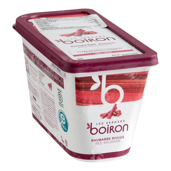 Les Vergers Boiron Rhubarb 100% Fruit Puree 2.2 lb.