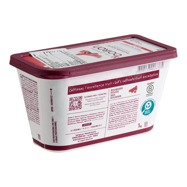 Les Vergers Boiron Rhubarb 100% Fruit Puree 2.2 lb.