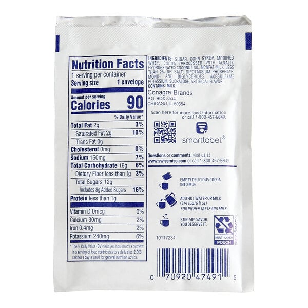 Swiss Miss Hot Cocoa Mix Packet - 300/Case