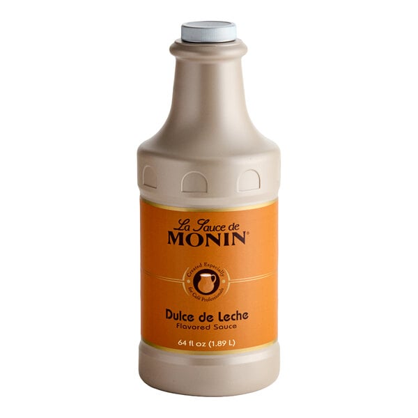 Monin Dulce de Leche Flavoring Sauce 64 fl. oz. - 4/Case