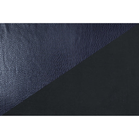 Nightshade Pebble Embossed Stretch Faux Leather with a Black Viscose Backing