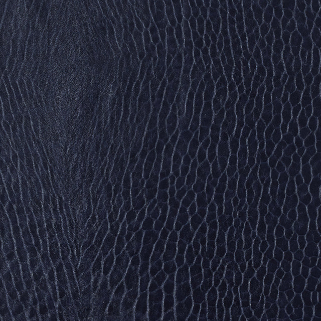 Nightshade Pebble Embossed Stretch Faux Leather with a Black Viscose Backing