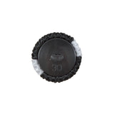 Black & White Fabric Covered Button with Fancy Face - 33L/21mm