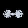 White Frog Closure - 3" x 1.5"