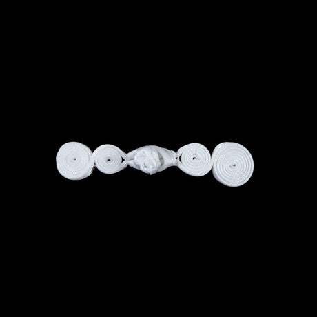 White Frog Closure - 2.375" x .625"