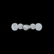 Silver Frog Closure - 2.375" x .625"