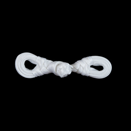 White Frog Closure - 2.75" x .75"