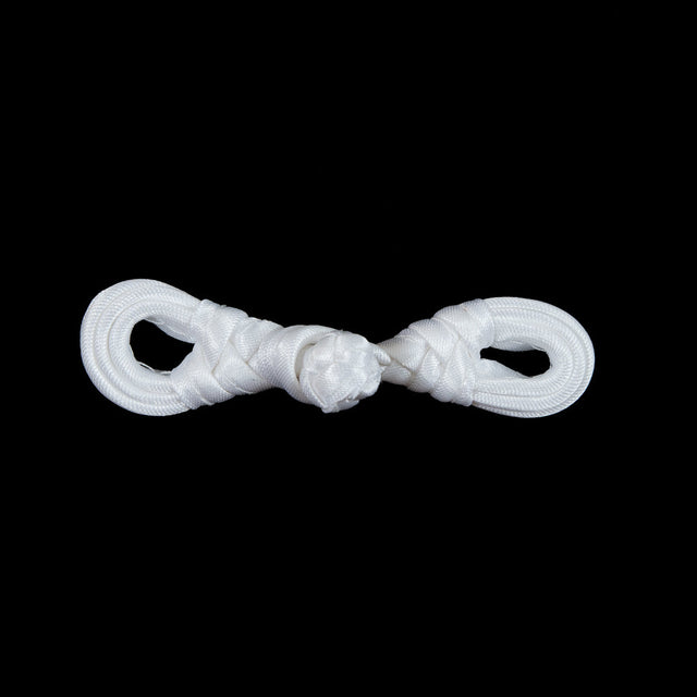 White Frog Closure - 2.75" x .75"