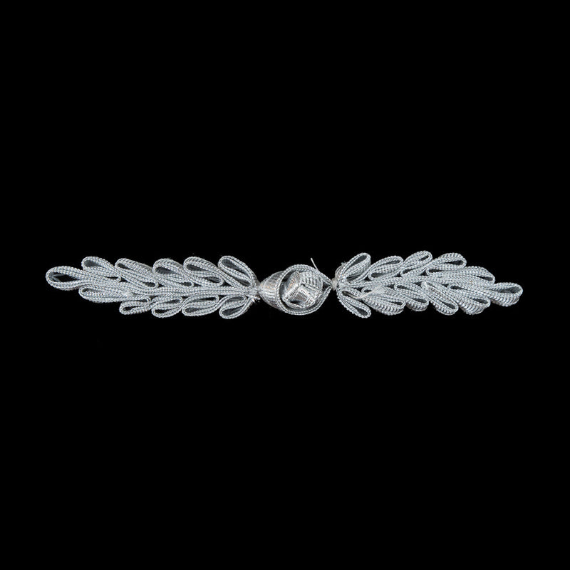 Silver Frog Closure - 5" x .75"
