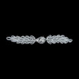 Silver Frog Closure - 5" x .75"