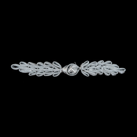Silver Frog Closure - 5" x .75"