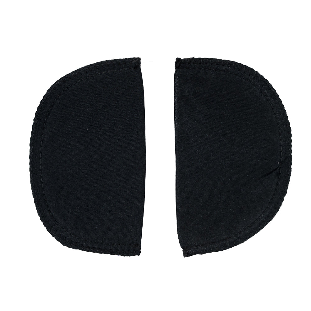 Foam Shoulder Pads Covered with Black Polyester - 5.5" x 3.25" x .5"