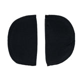 Foam Shoulder Pads Covered with Black Polyester - 5.5" x 3.25" x .5"