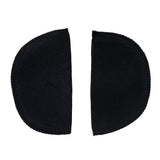 Foam Shoulder Pads Covered with Black Polyester - 6" x 3.5" x .5"