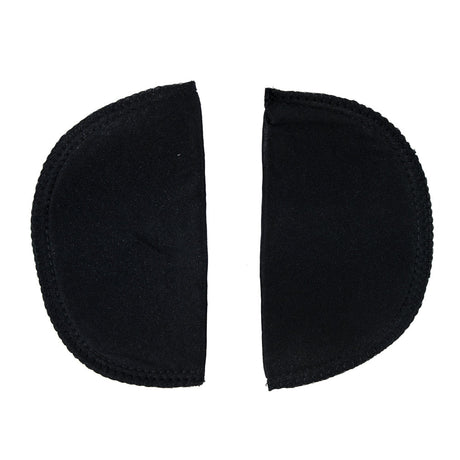 Foam Shoulder Pads Covered with Black Polyester - 6" x 3.5" x .5"