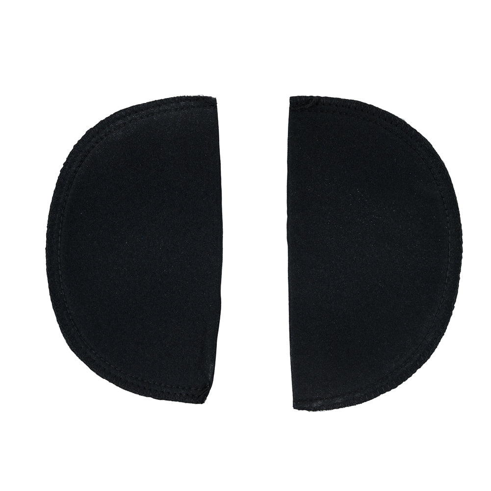 Foam Shoulder Pads Covered with Black Polyester - 7" x 4" x .5"