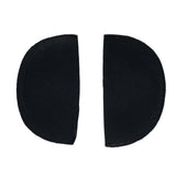 Foam Shoulder Pads Covered with Black Polyester - 7" x 4" x .5"