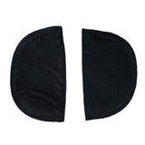 Foam Shoulder Pads Covered with Black Polyester - 7" x 4.5" x .5"