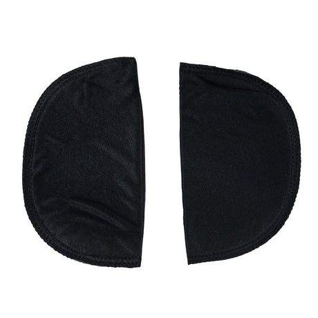Foam Shoulder Pads Covered with Black Polyester - 7" x 4.5" x .5"