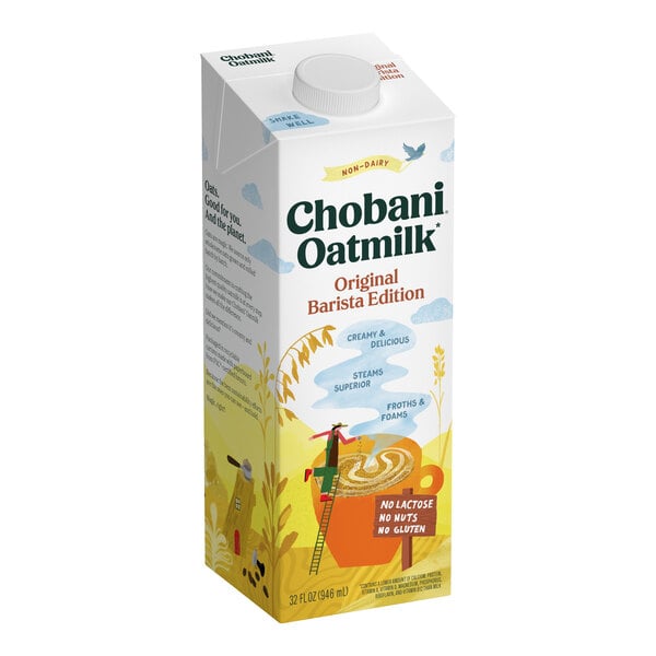 Chobani Barista Edition Original Oat Milk 32 fl. oz. - 12/Case