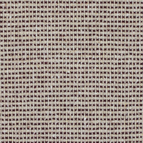 Italian Ecru and Bordeaux Checkerd Wool Blend