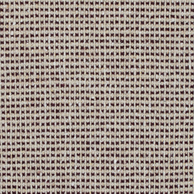 Italian Ecru and Bordeaux Checkerd Wool Blend