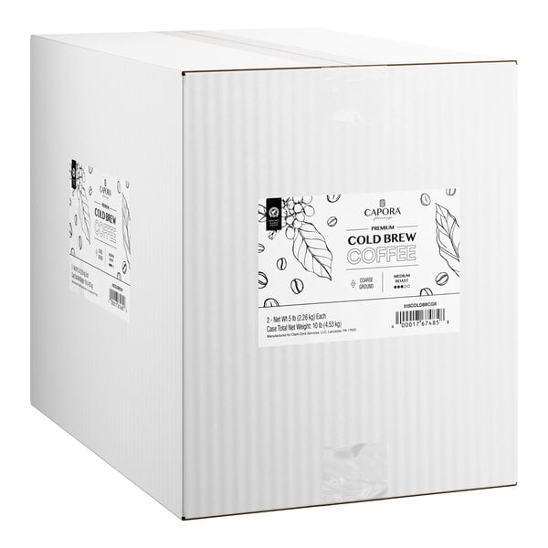 Capora Cold Brew Coarse Ground Coffee 5 lb. - 2/Case