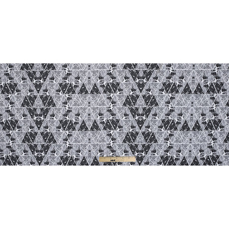 Floral Triangles Digitally Printed on Stretch Neoprene/Scuba Knit