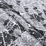 Floral Triangles Digitally Printed on Stretch Neoprene/Scuba Knit