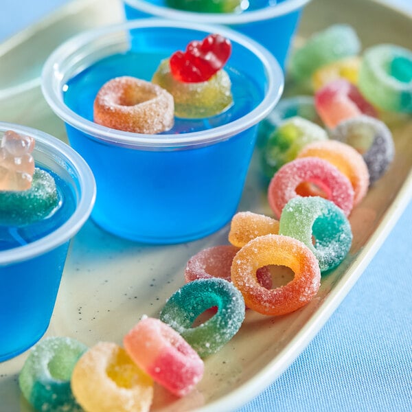 Albanese Sour Pucker Mini Gummi Rings 4.5 lb. - 4/Case