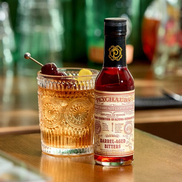 Peychaud's Barrel-Aged Aromatic Cocktail Bitters 5 fl. oz. - 12/Case