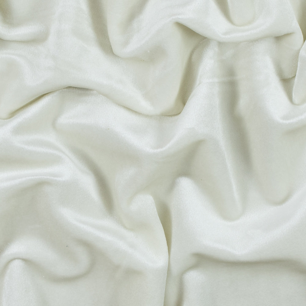 Polyester Velvet - Vanilla Ice - Helene Collection