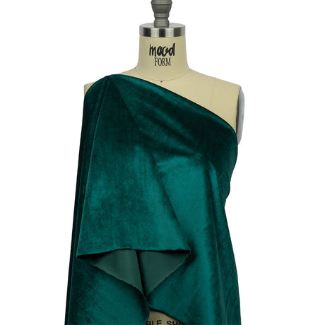 Polyester Velvet - Pacific Blue - Helene Collection