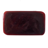 Amber Rectangular Horn Button - 1.375" x 2.5"