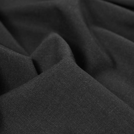 Super 120 Merino Wool Twill Suiting - Heathered Gray