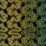 Raschel Lace - Ceramic Blue and Charteuse Ombre
