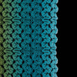 Raschel Lace - Ceramic Blue and Charteuse Ombre
