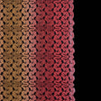 Raschel Lace - Hot Coral and Pale Marigold Ombre