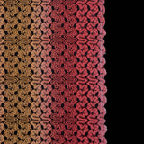 Raschel Lace - Hot Coral and Pale Marigold Ombre