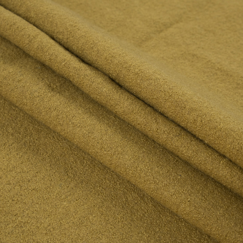 Boiled Wool Coating Fabric - Golden Olive - Ketil Collection