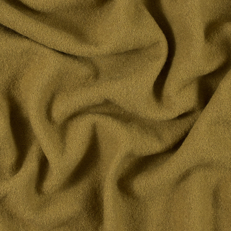 Boiled Wool Coating Fabric - Golden Olive - Ketil Collection