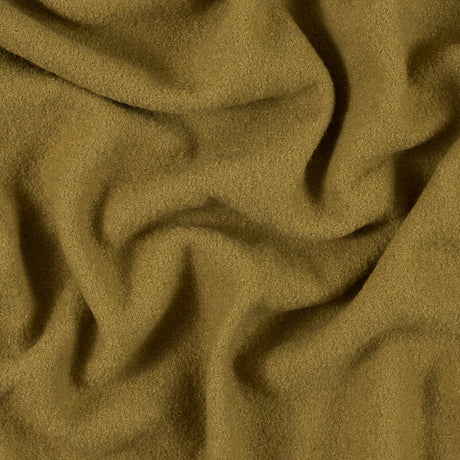 Boiled Wool Coating Fabric - Golden Olive - Ketil Collection