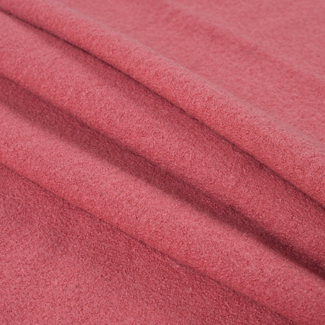 Boiled Wool Coating Fabric - Strawberry Pink - Ketil Collection