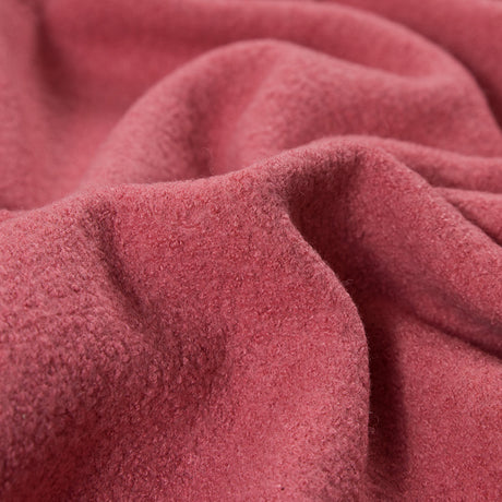 Boiled Wool Coating Fabric - Strawberry Pink - Ketil Collection