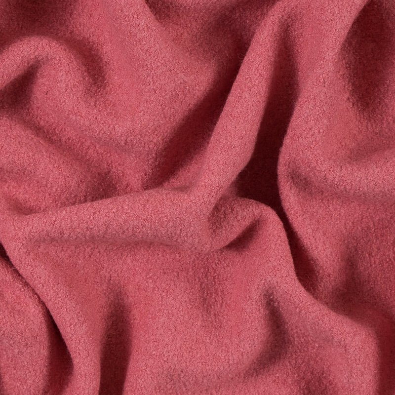 Boiled Wool Coating Fabric - Strawberry Pink - Ketil Collection