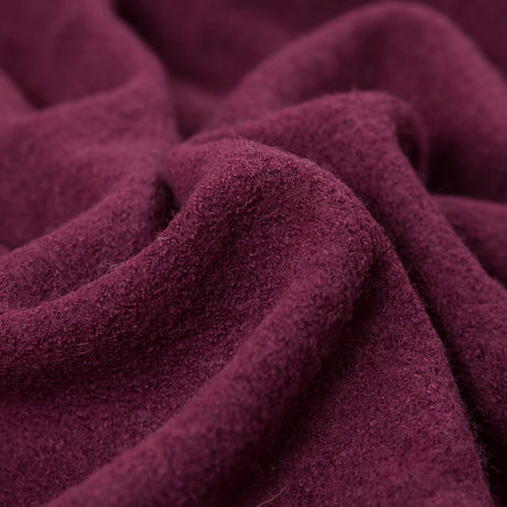 Boiled Wool Coating Fabric - Amaranth Purple - Ketil Collection