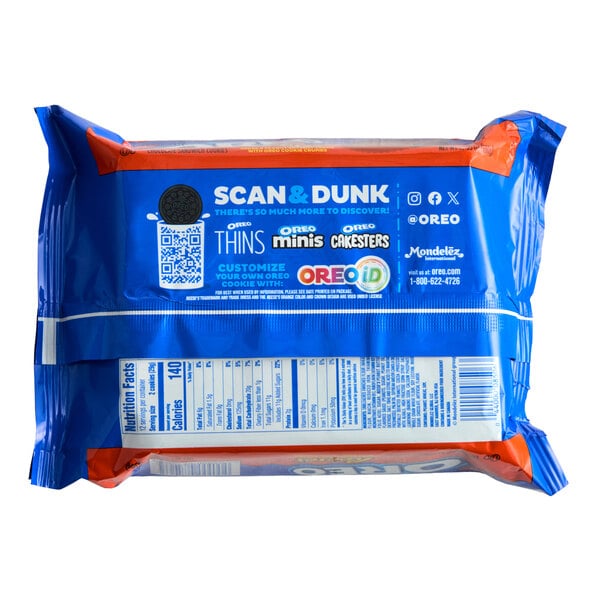Nabisco Oreo REESE'S Peanut Butter Sandwich Cookies 12.35 oz. - 12/Case