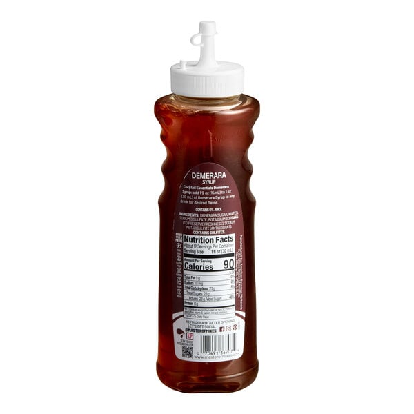 Master of Mixes Demerara Simple Syrup 375 mL - 12/Case