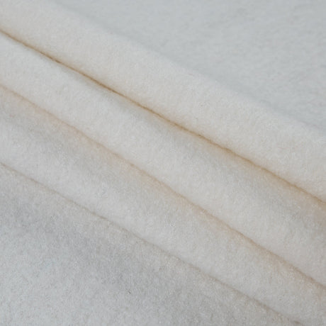 Boiled Wool Coating Fabric - Whisper White - Ketil Collection